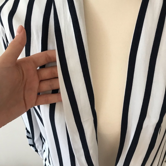 Forever 21 White & Blue Nautical blazer M - Picture 4 of 16